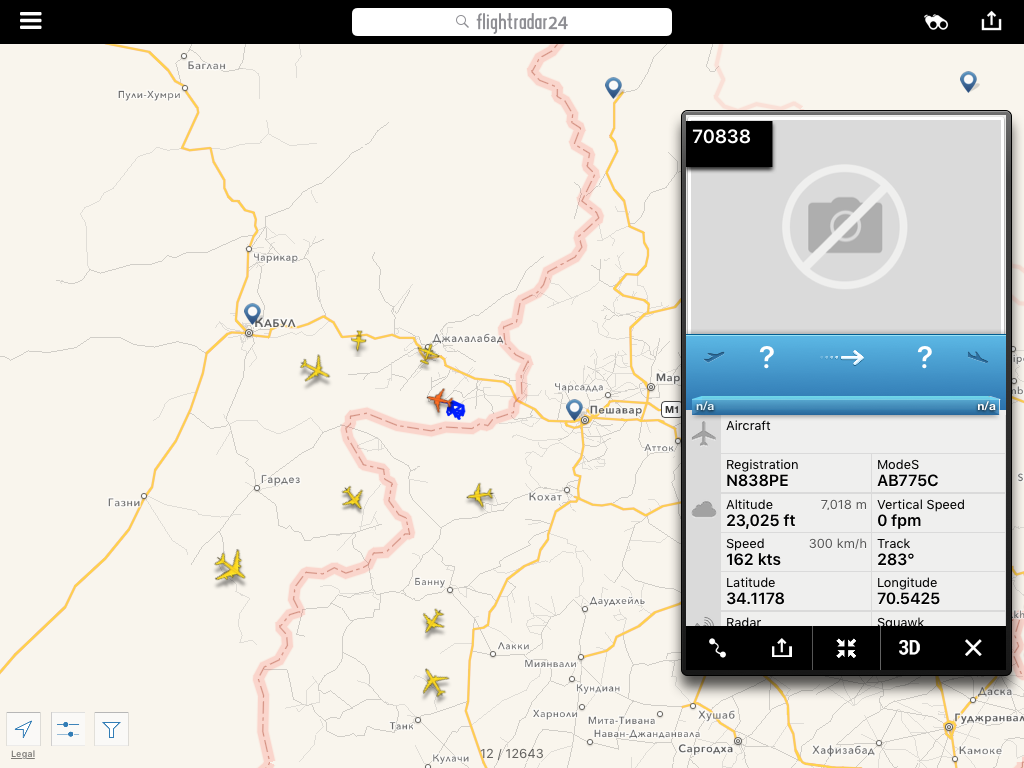 Flytradar again shows strange .. - Flightradar24, Aviation, Airplane, Interesting, Longpost