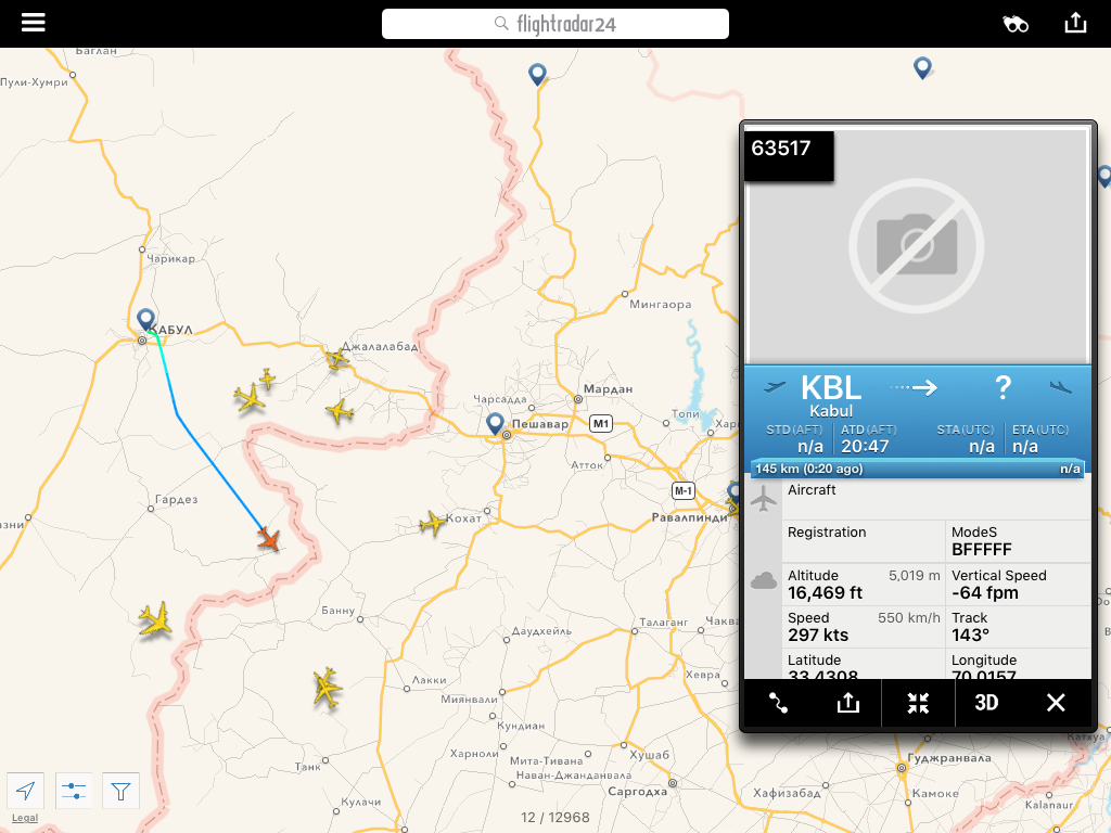 Flytradar again shows strange .. - Flightradar24, Aviation, Airplane, Interesting, Longpost