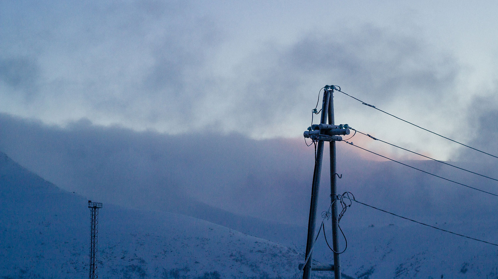 My little town - My, Kirovsk, Khibiny, Winter, The sun