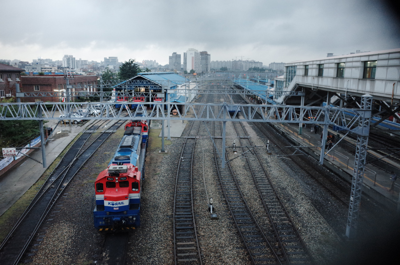 Atmosphere - My, Atmospheric, Photo, Beautiful, A train, Iron, Road, Fog