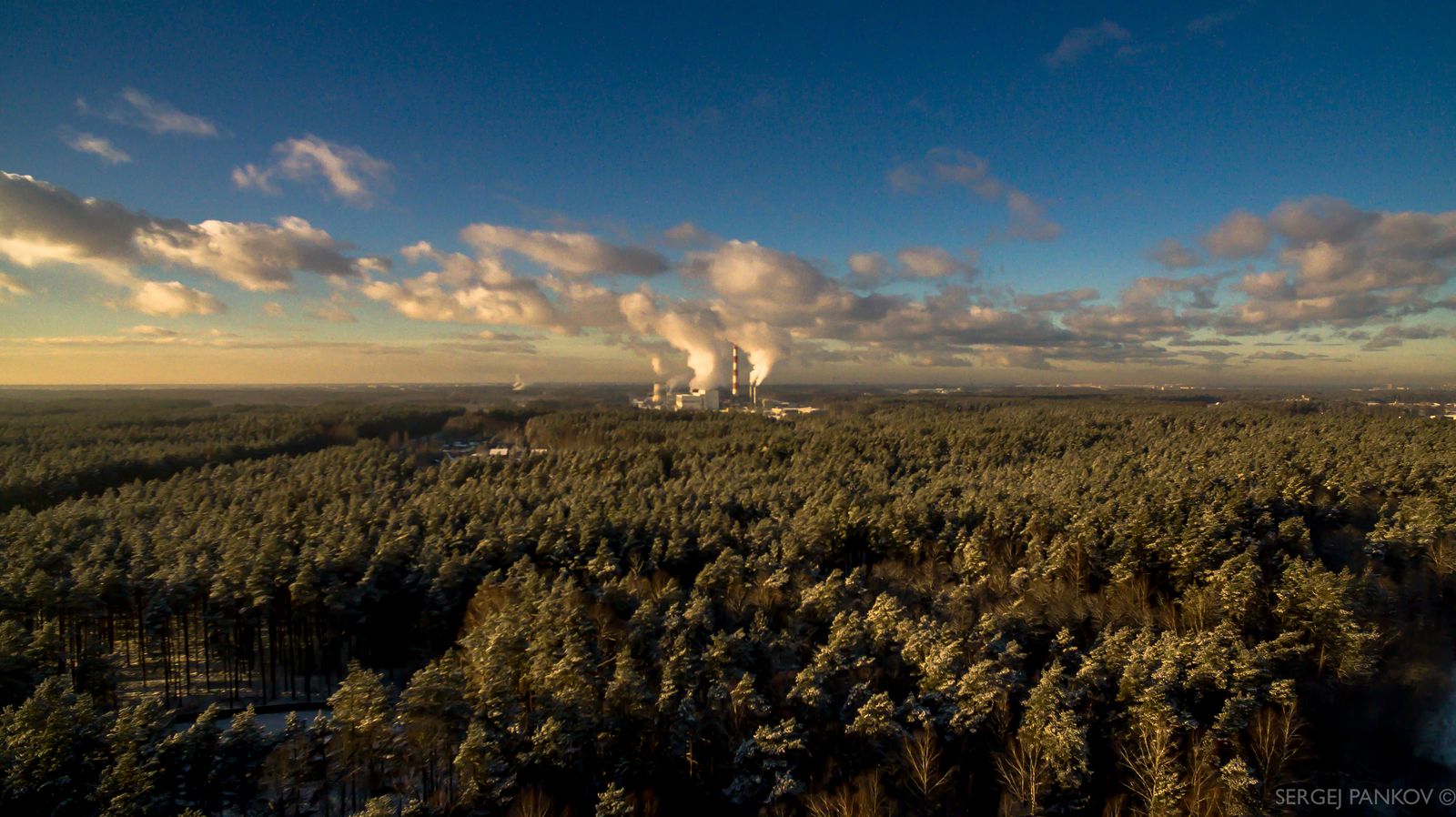 Cloud factory - My, Dji, DJI Phantom, Riga, Winter, Fast, Latvia