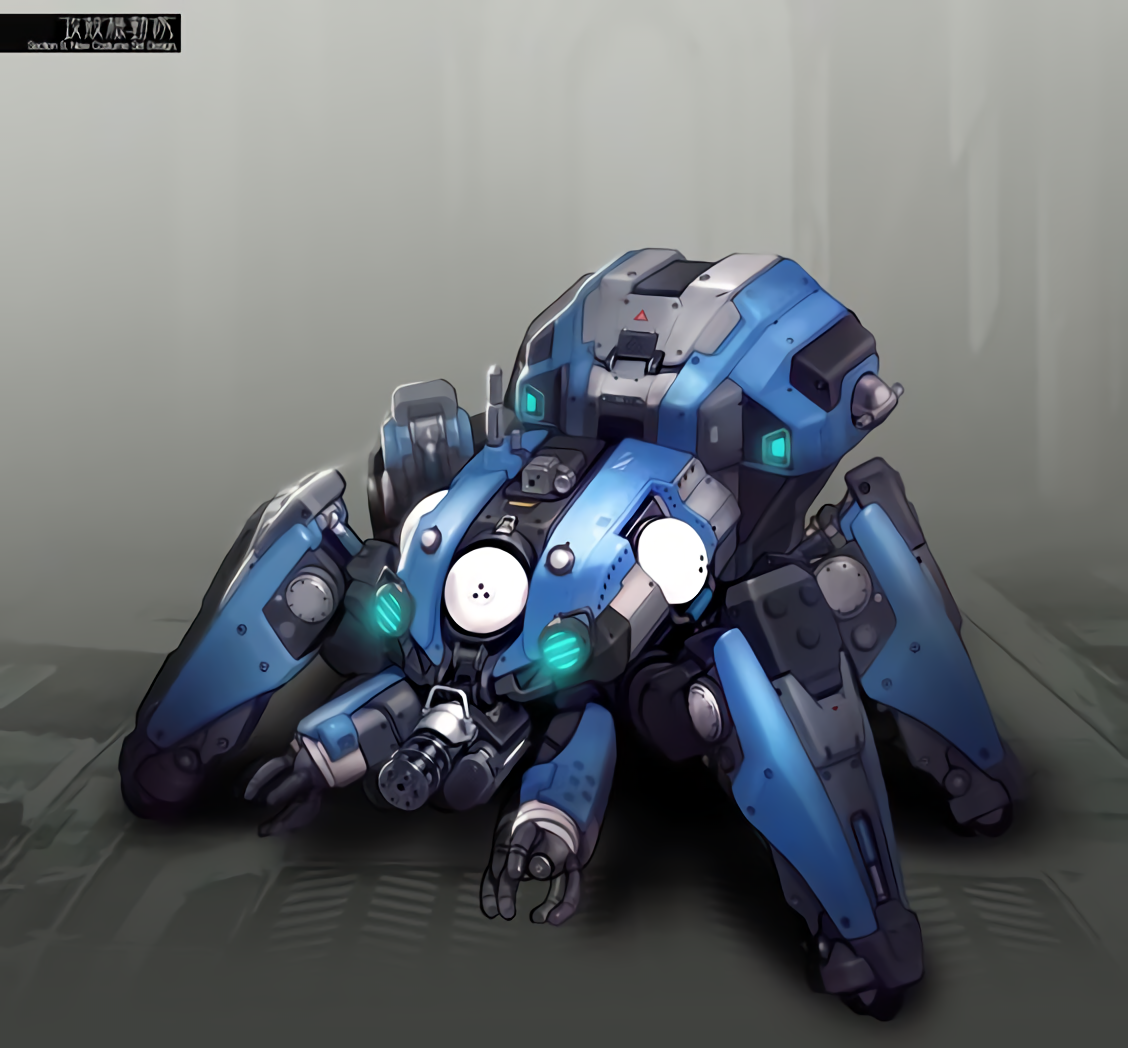 Tachikoma - Anime, Art, Anime art, Ghost in armor