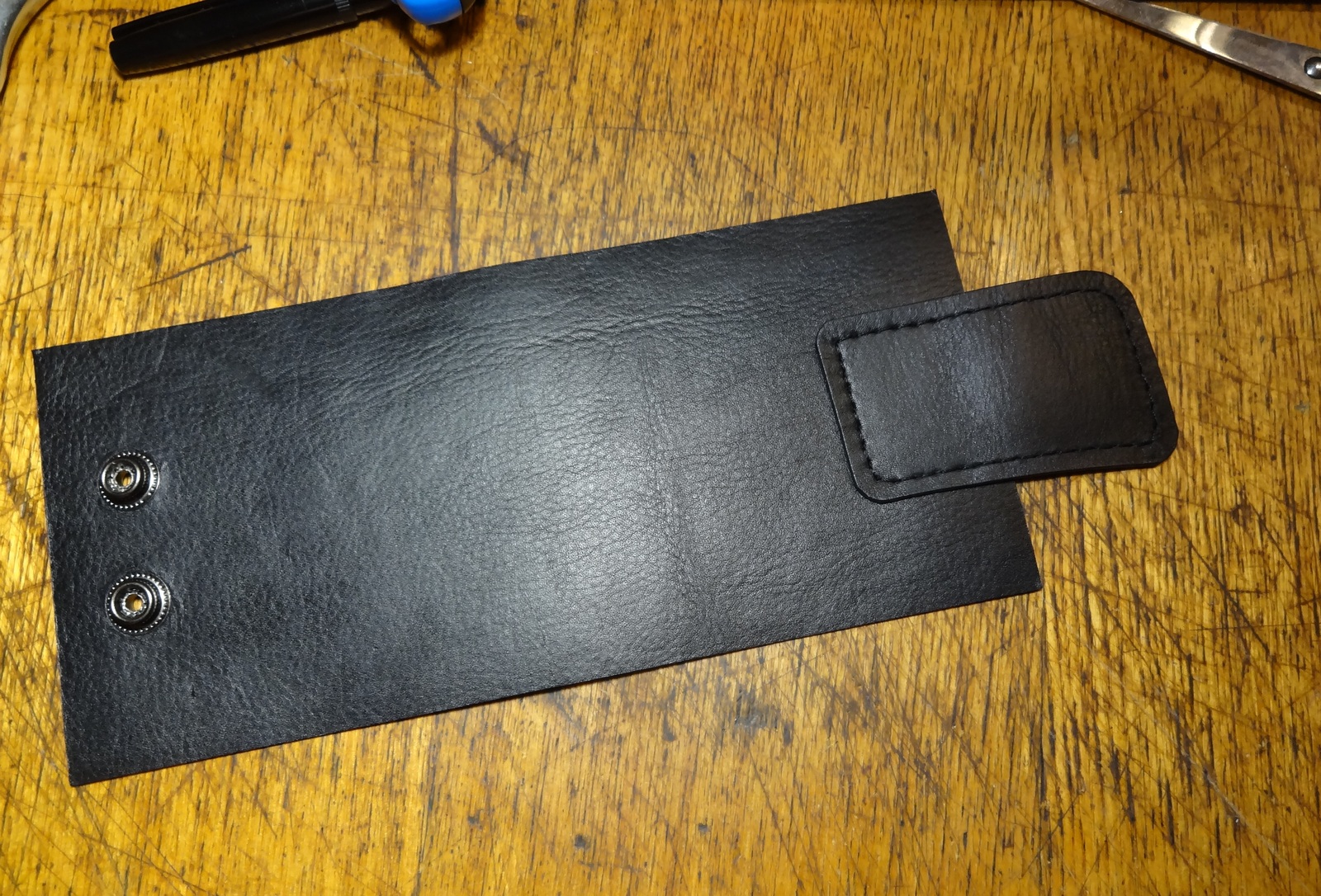 Another leather wallet - Leather, Longpost, With your own hands, Handmade