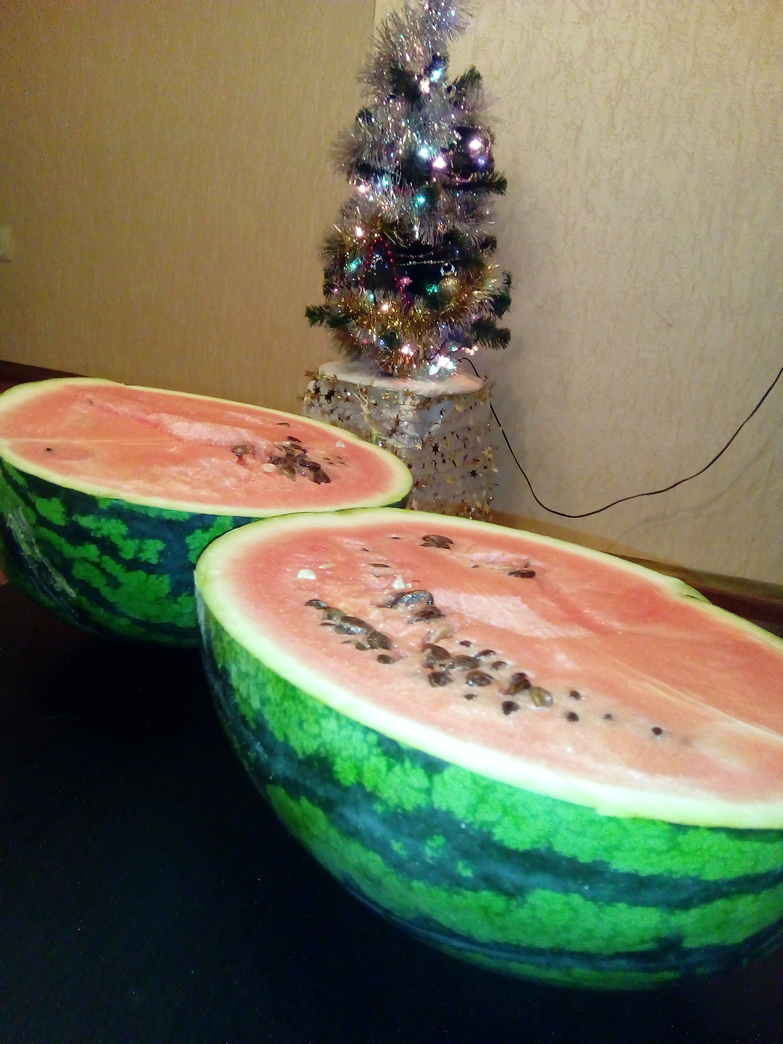 My belated New Year's Eve. - My, Watermelon, New Year, Interesting, Longpost