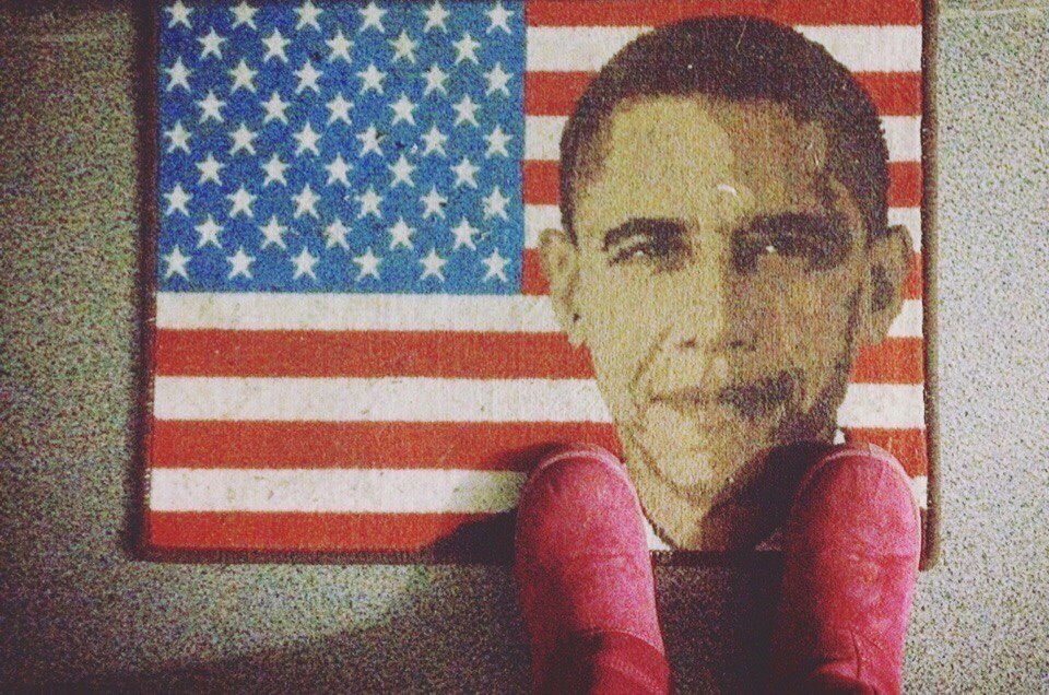 Just a rug in front of the front door - Mat, Barack Obama, Donald Trump, Как так?, , How?, Tag