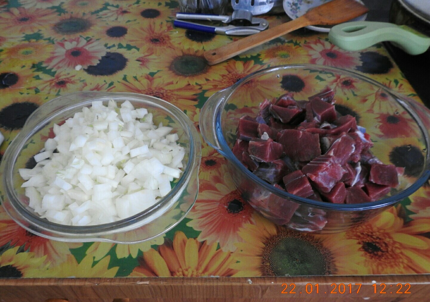 Braised venison with mushrooms - My, Venison, Layman, Longpost, Incompetence