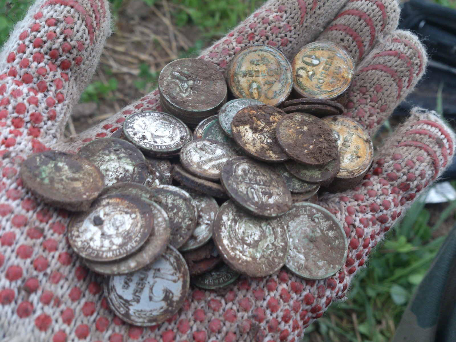 How we dug a treasure of silver - My, Treasure, Search for coins, Treasure hunt, Archeology, Find, Silver, Coin, Longpost