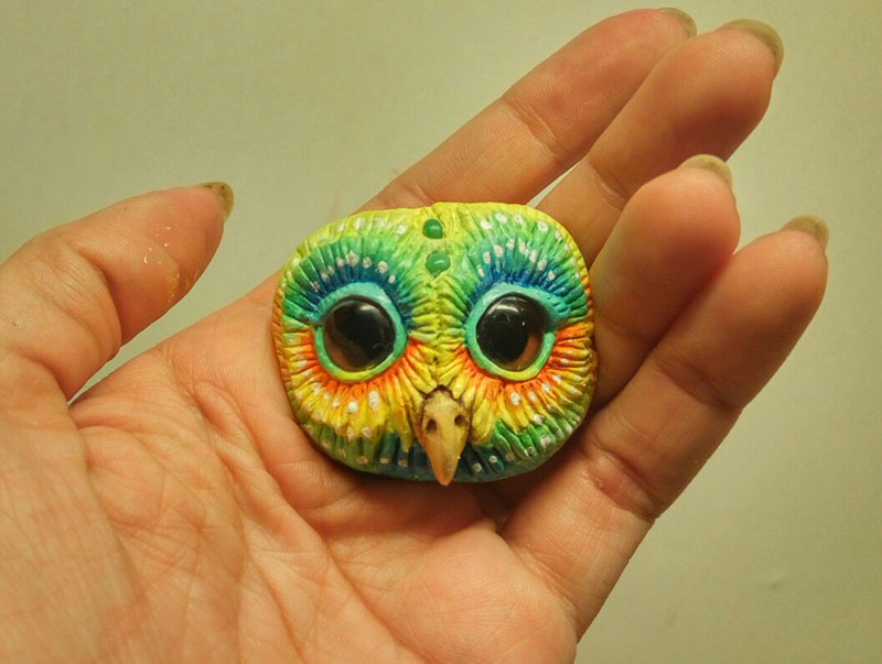 The birth process of an acid owl) - My, Owl, , Handmade, Master Class, With your own hands, Needlework, Shotaowl, Longpost