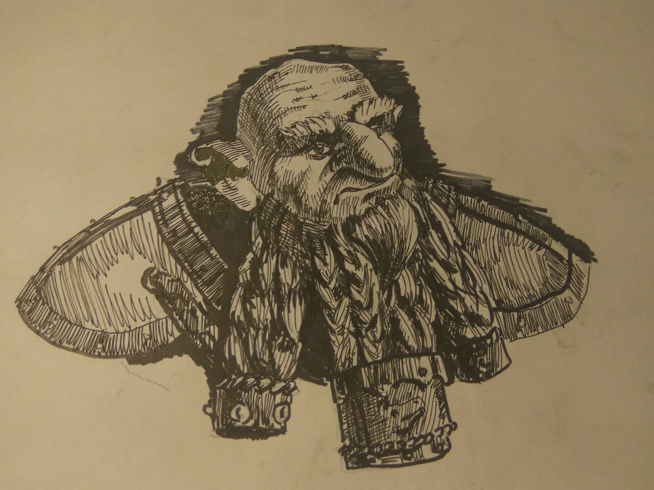 Dwarf - My, Drawing, Dwarves, , Mikolart