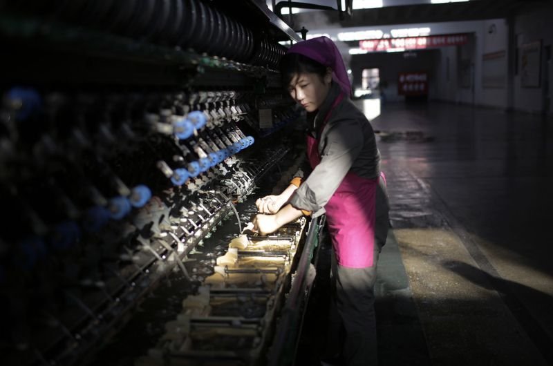 Excursion to the silk factory in North Korea - Корея, Factory, Work, Longpost