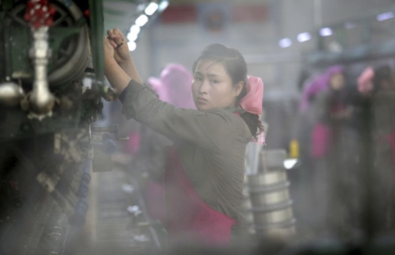 Excursion to the silk factory in North Korea - Корея, Factory, Work, Longpost