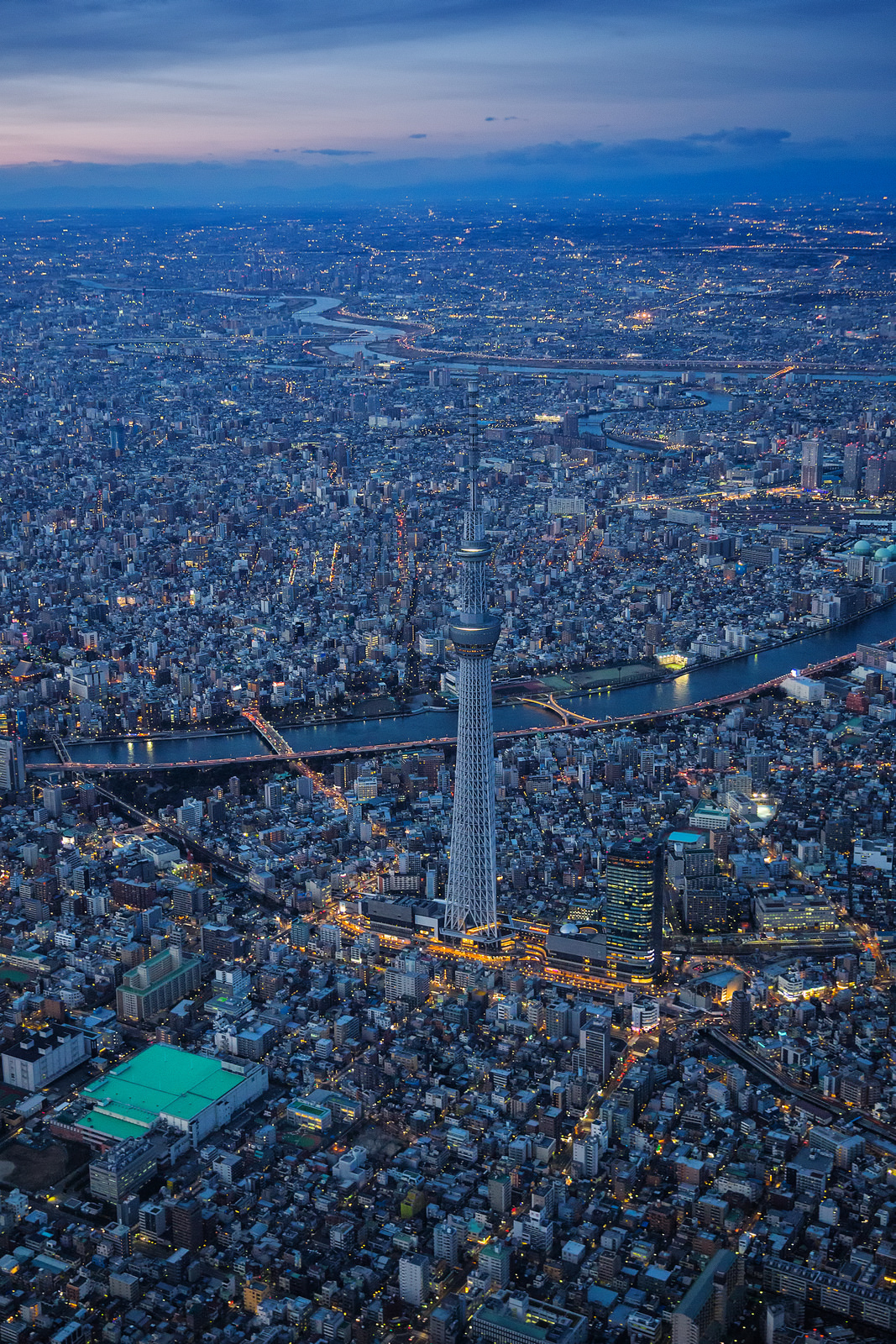 Tokyo from a bird's eye view - Japan, Tokyo, Megapolis