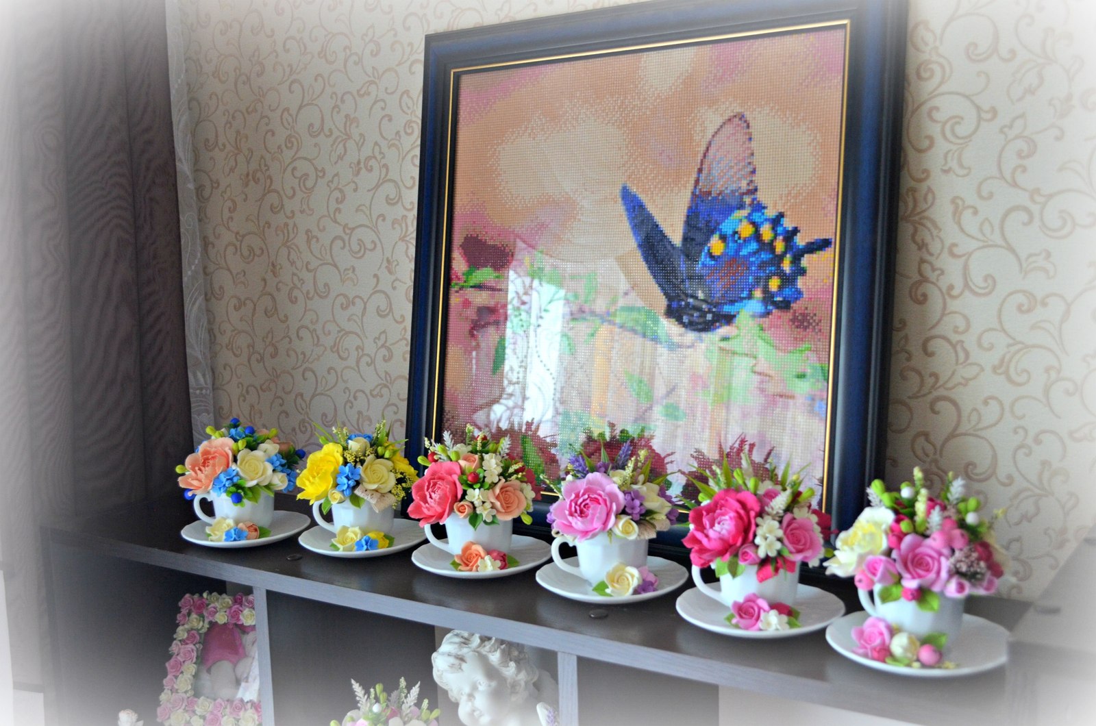 Who will not have problems with gifts by March 8, that's me :) - My, Handmade, Polymer clay flowers, With your own hands, Polymer floristry, Лепка, Longpost