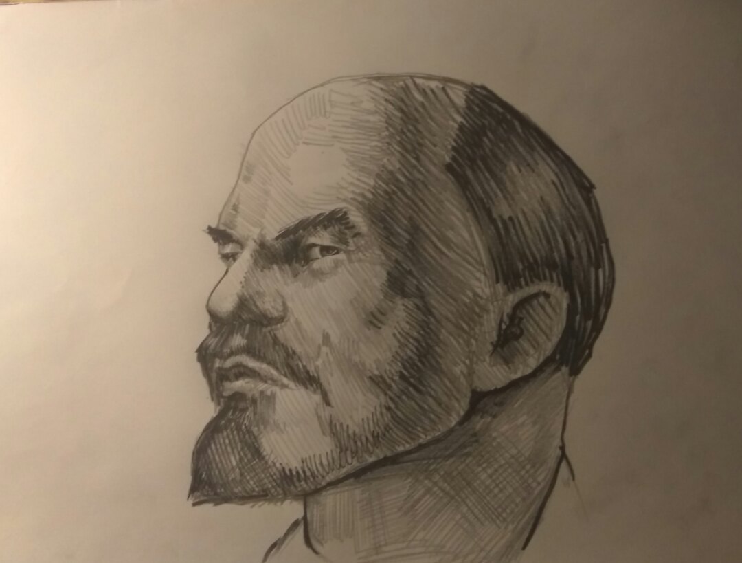 Comrades! Lenin suspects something - My, Drawing, Lenin, Mikolart