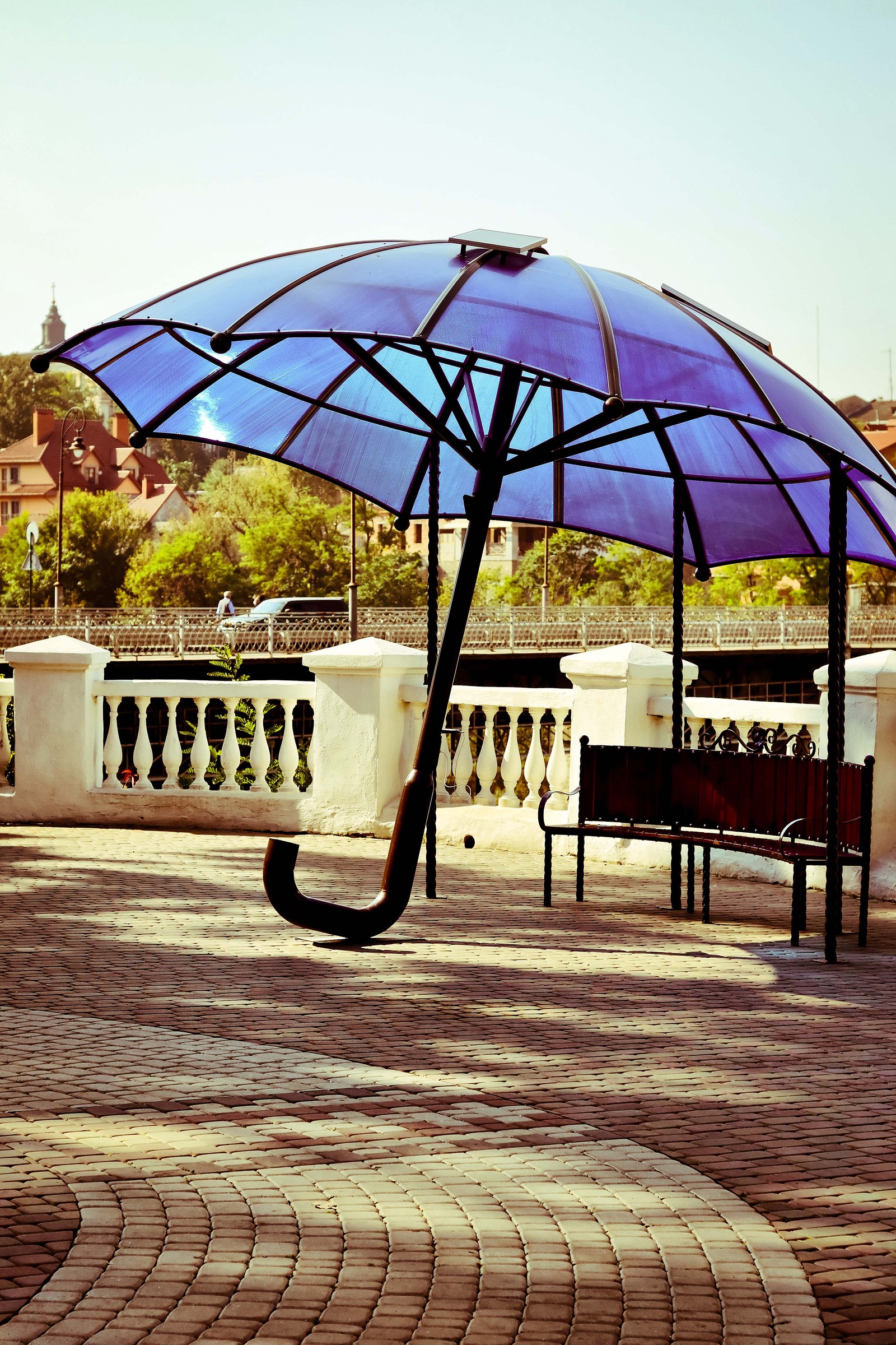 Arbor - umbrella - My, Alcove, Relaxation, Туристы, Umbrella, Route