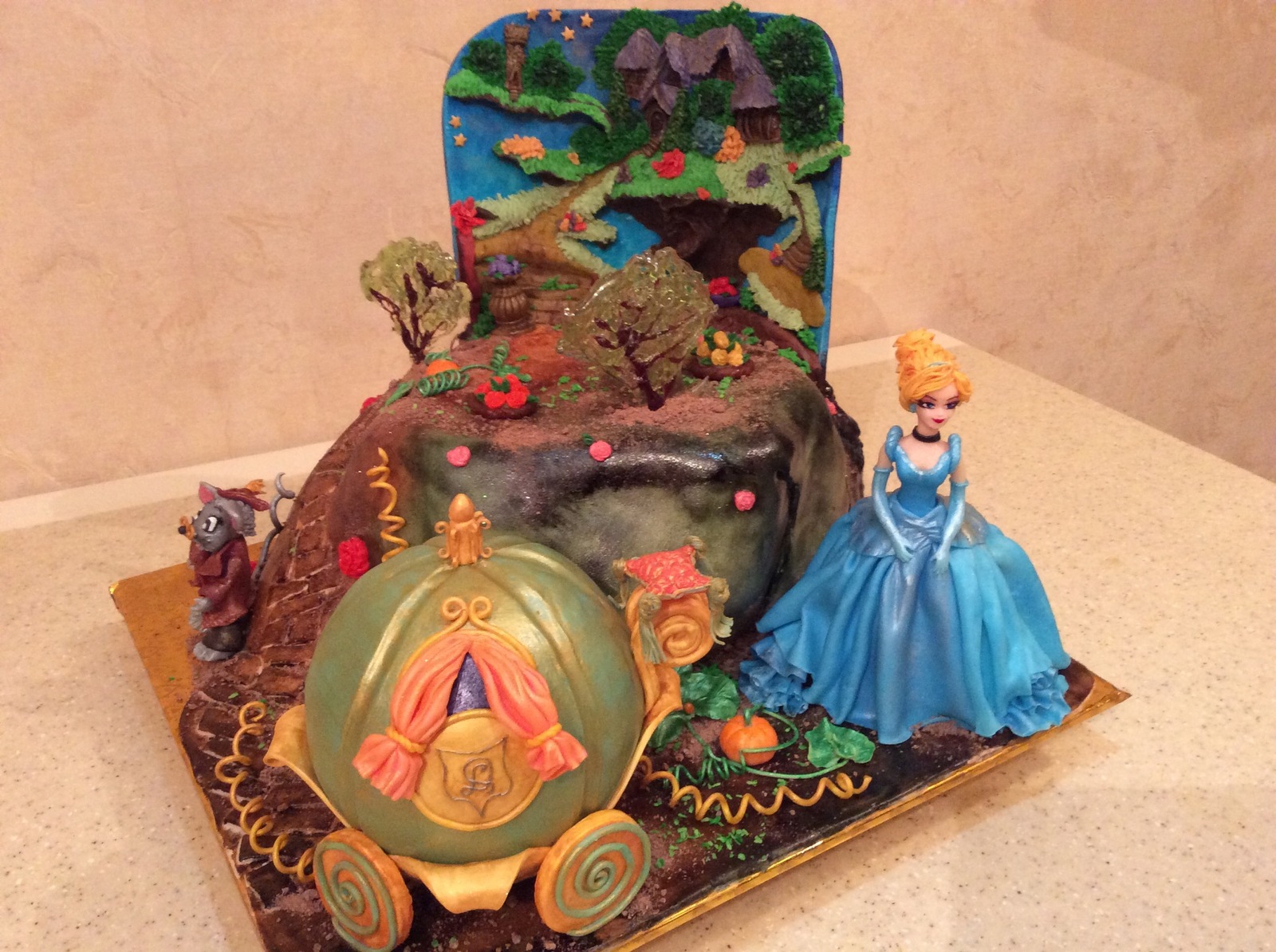 This is my Cinderella cake. - My, Cake, Cinderella, Story, Food, Children, Holidays, Yummy, Cooking, Longpost