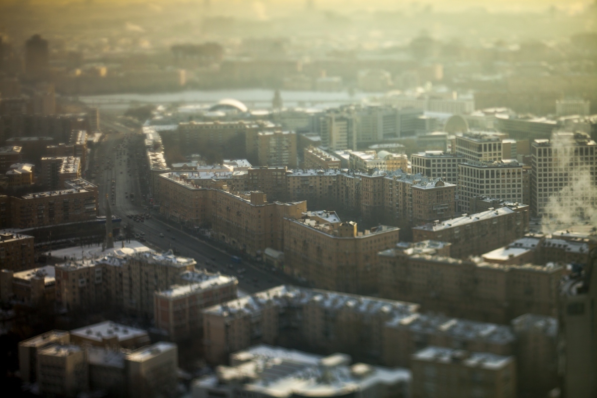 Moscow from above - My, Tilt shift, 