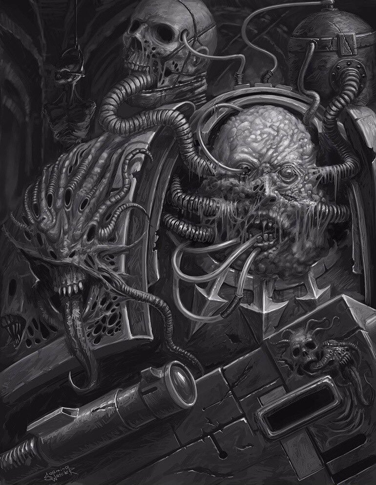 When blessings are too much - Warhammer, Warhammer 40k, Chaos space marines, Art