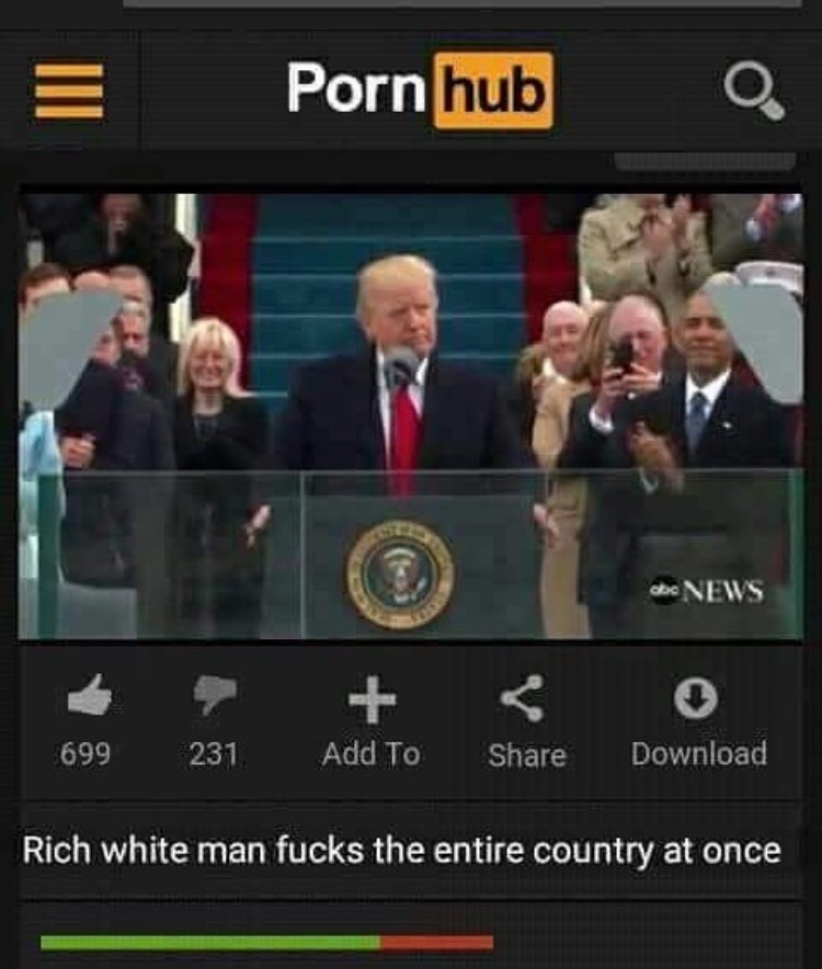 Top of pornhub - Not mine, Humor, Joke, Donald Trump, Pornhub, Video, Top, Politics