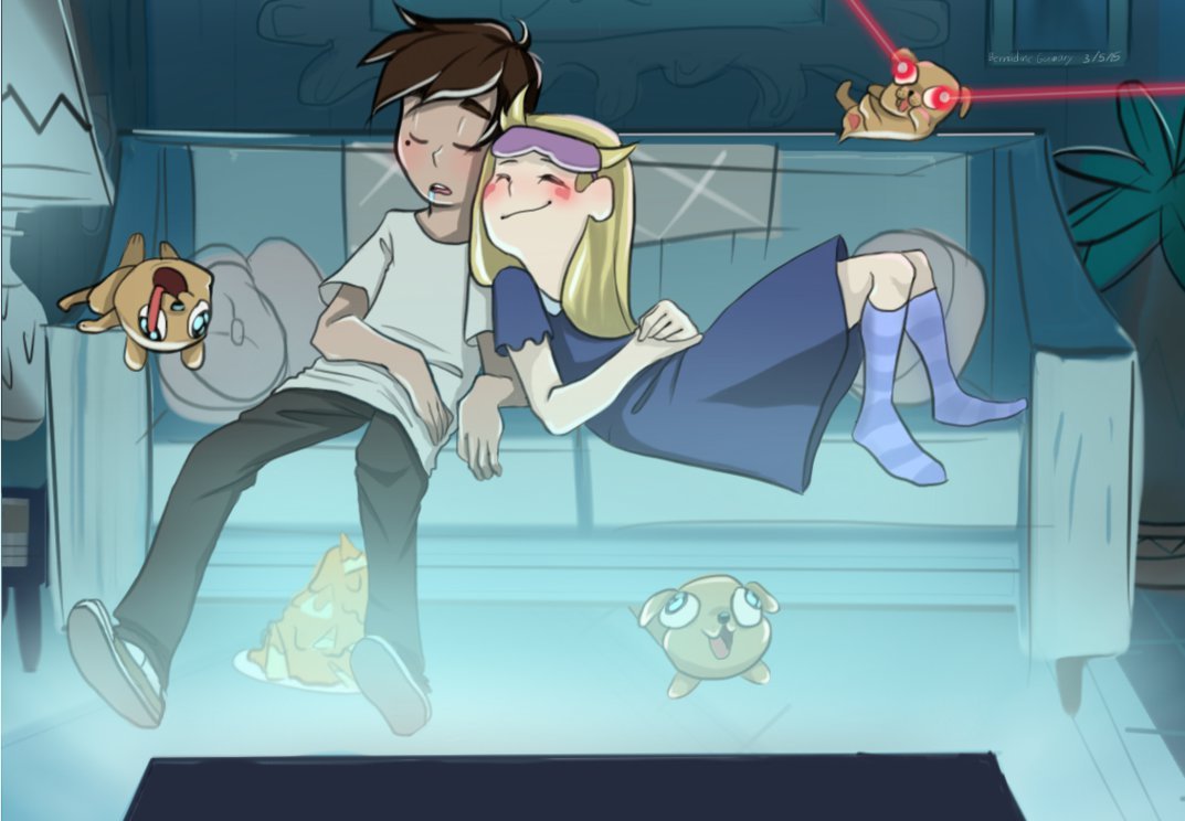 Movie night. - Star vs Forces of Evil, Star butterfly, Marco diaz, Shipping