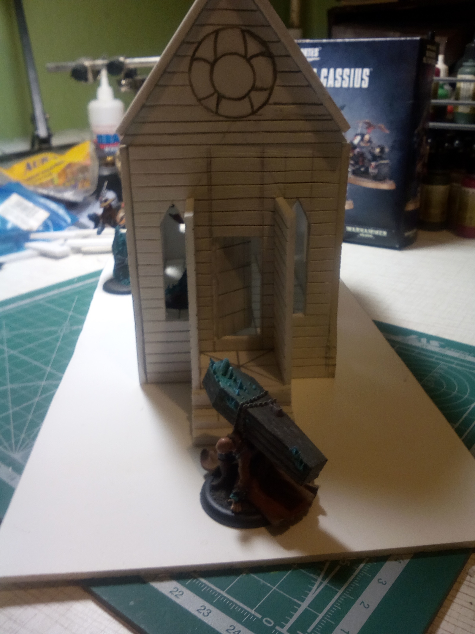 Makeshift church for wargame Malifaux - My, Wargame, Malifaux, , Handmade, Church, Longpost