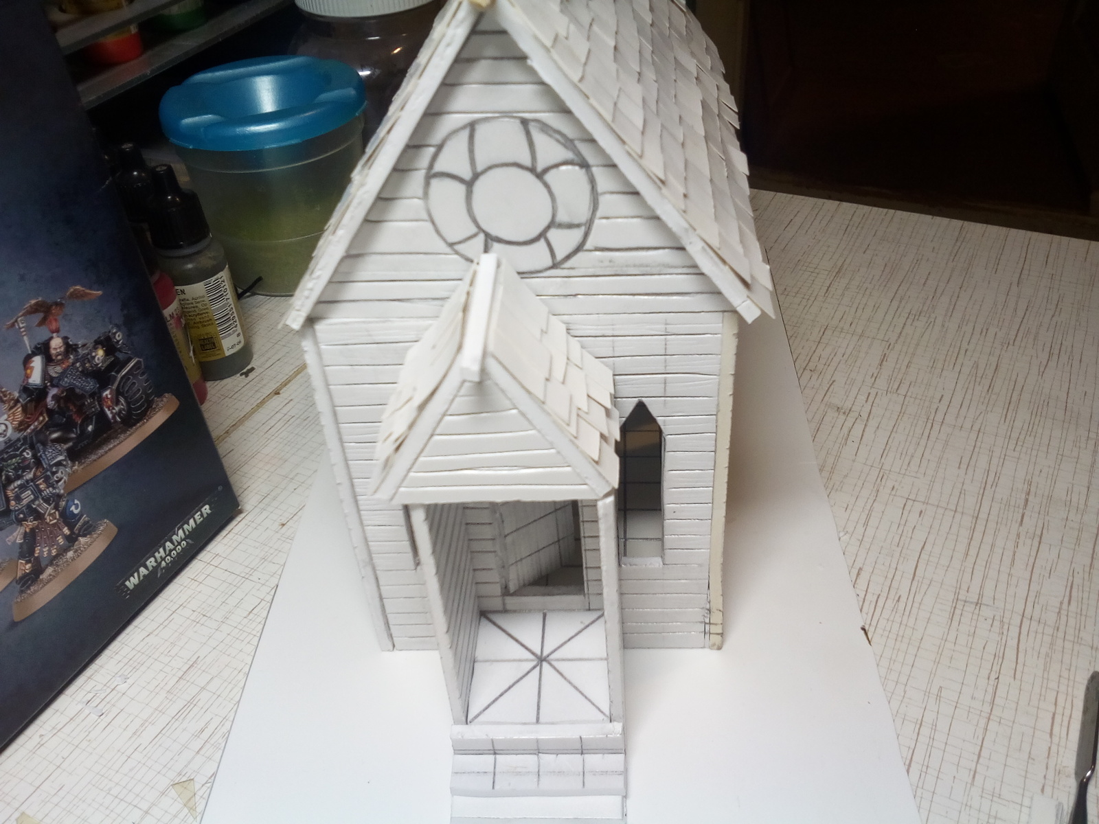 Makeshift church for wargame Malifaux - My, Wargame, Malifaux, , Handmade, Church, Longpost