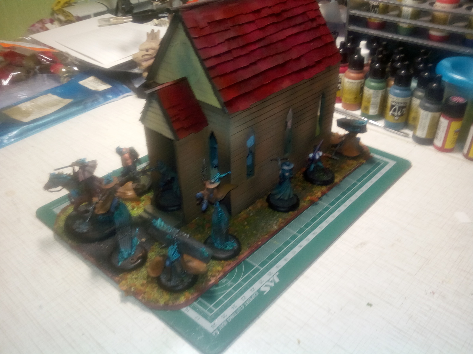 Makeshift church for wargame Malifaux - My, Wargame, Malifaux, , Handmade, Church, Longpost