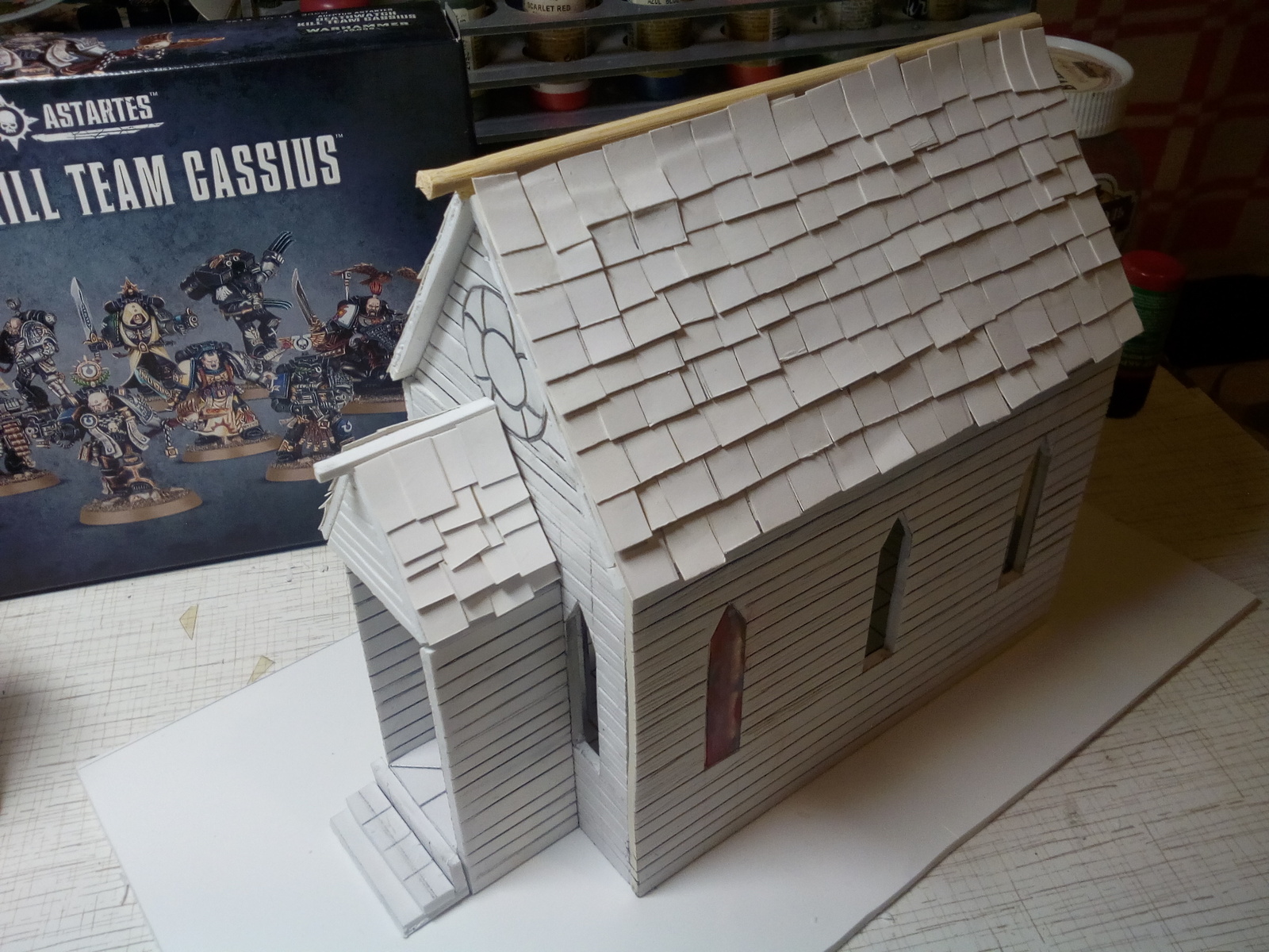 Makeshift church for wargame Malifaux - My, Wargame, Malifaux, , Handmade, Church, Longpost