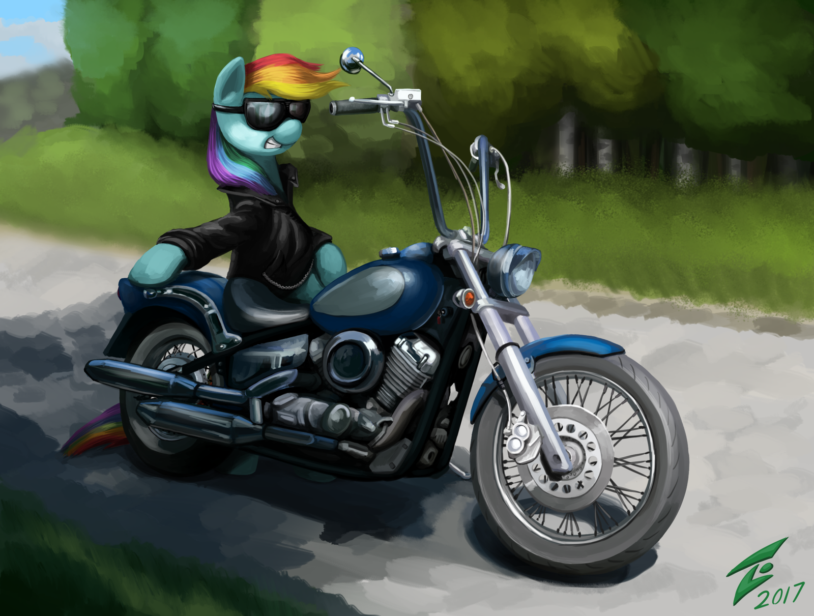 The bike gives even more steepness, about 20 percent - Rainbow dash, PonyArt, My little pony