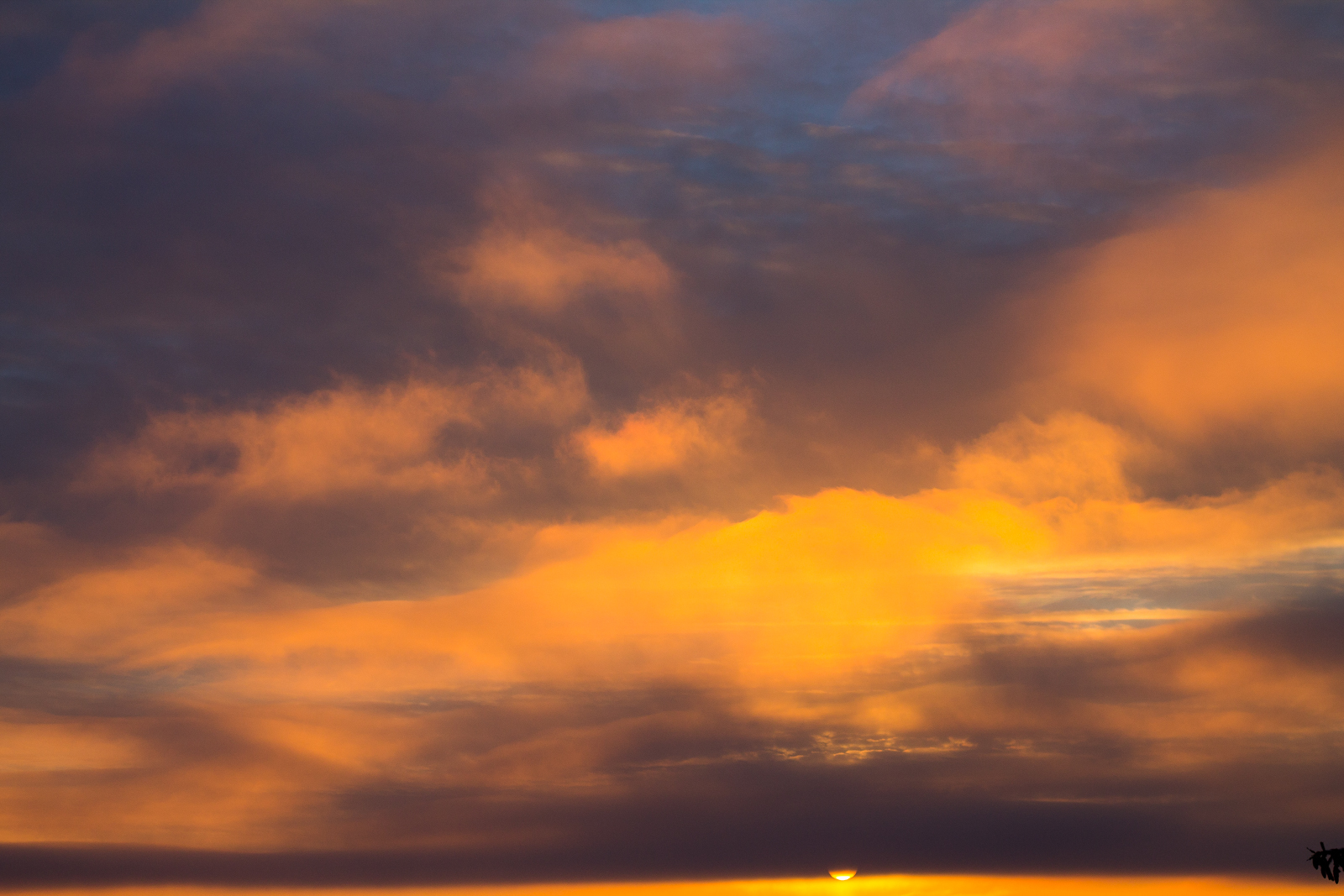 Frosty sunset - My, Sunset, Ulyanovsk, freezing, Sky