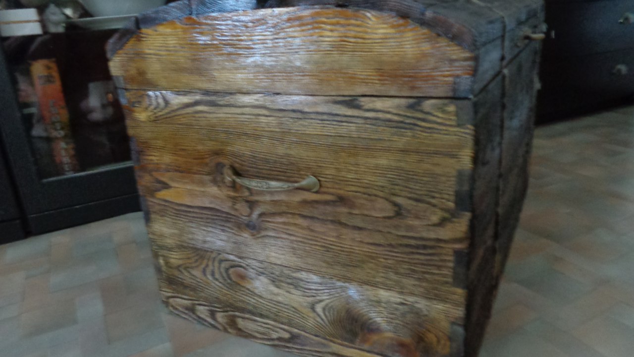 Antique stylized chest - My, Box, Tree, Longpost