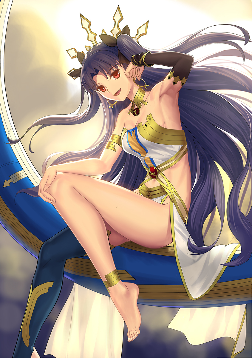 A little goddess in the tape - Anime, Anime art, Fate, Fate grand order, Ishtar, Tohsaka rin, Longpost