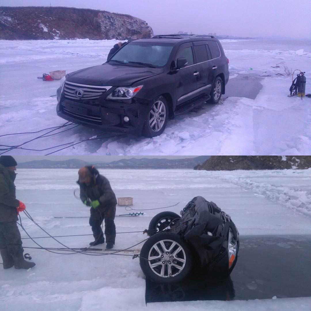 Smelt fishing with a Lexus - Vladivostok, Winter, , , Lexus, Auto junk