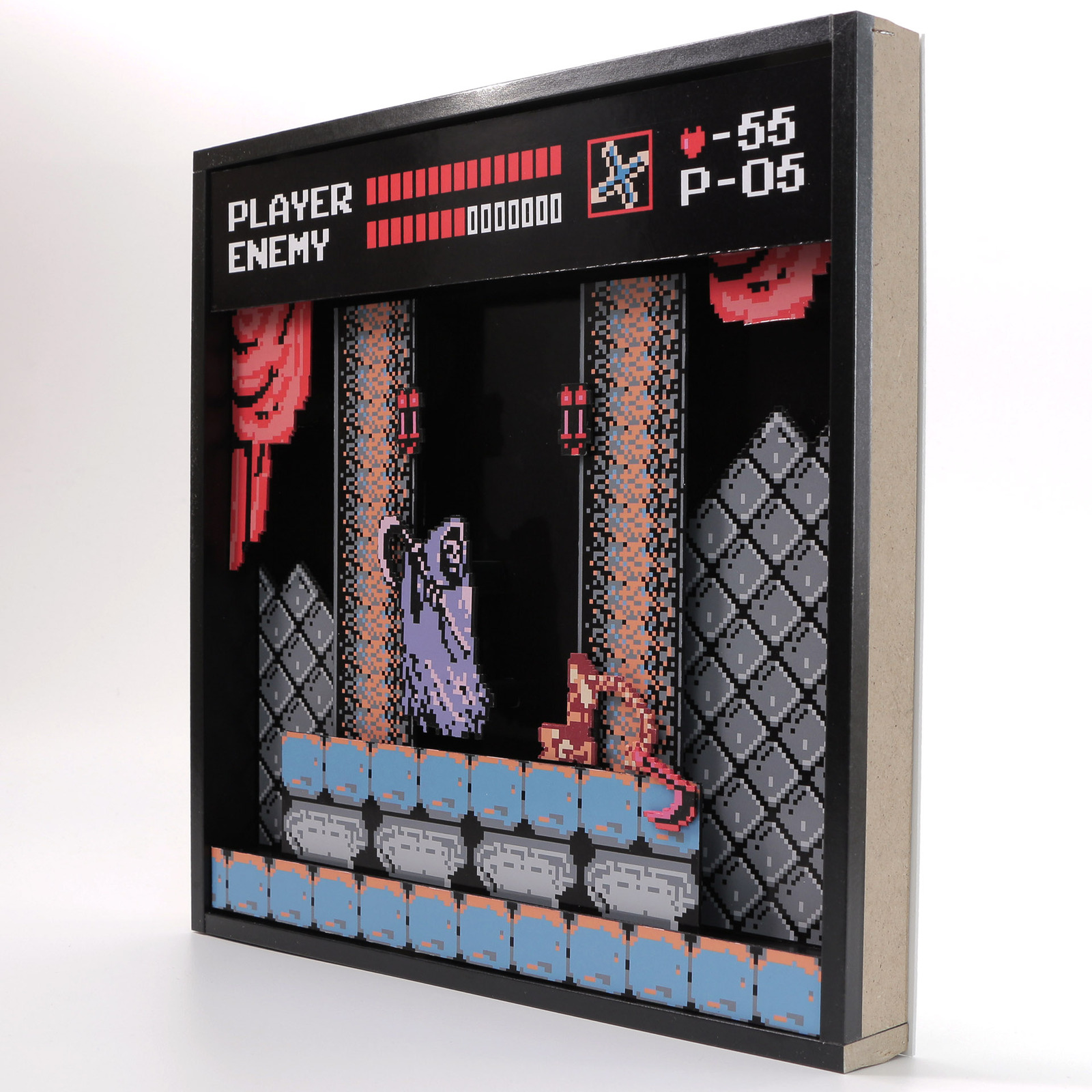 Castlevania diorama - My, Diorama, Games, Castlevania, Nes, My, Art, Nostalgia, With your own hands, Longpost