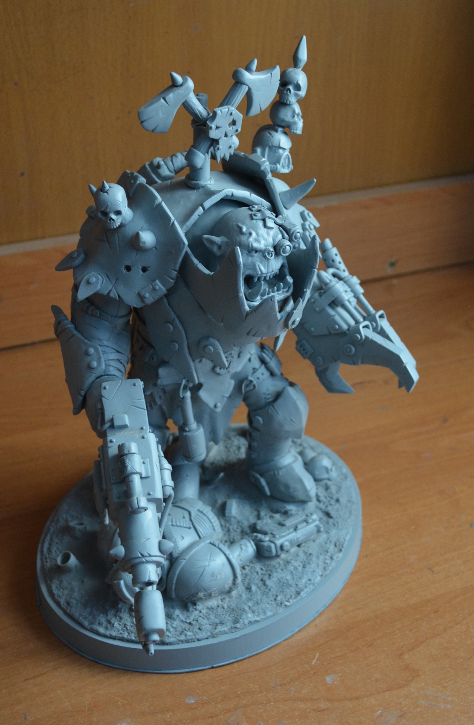 WAAAAGH! Part 1, modeling. - My, Warhammer 40k, Orcs, Лепка, Polymer clay, Figurines, Longpost