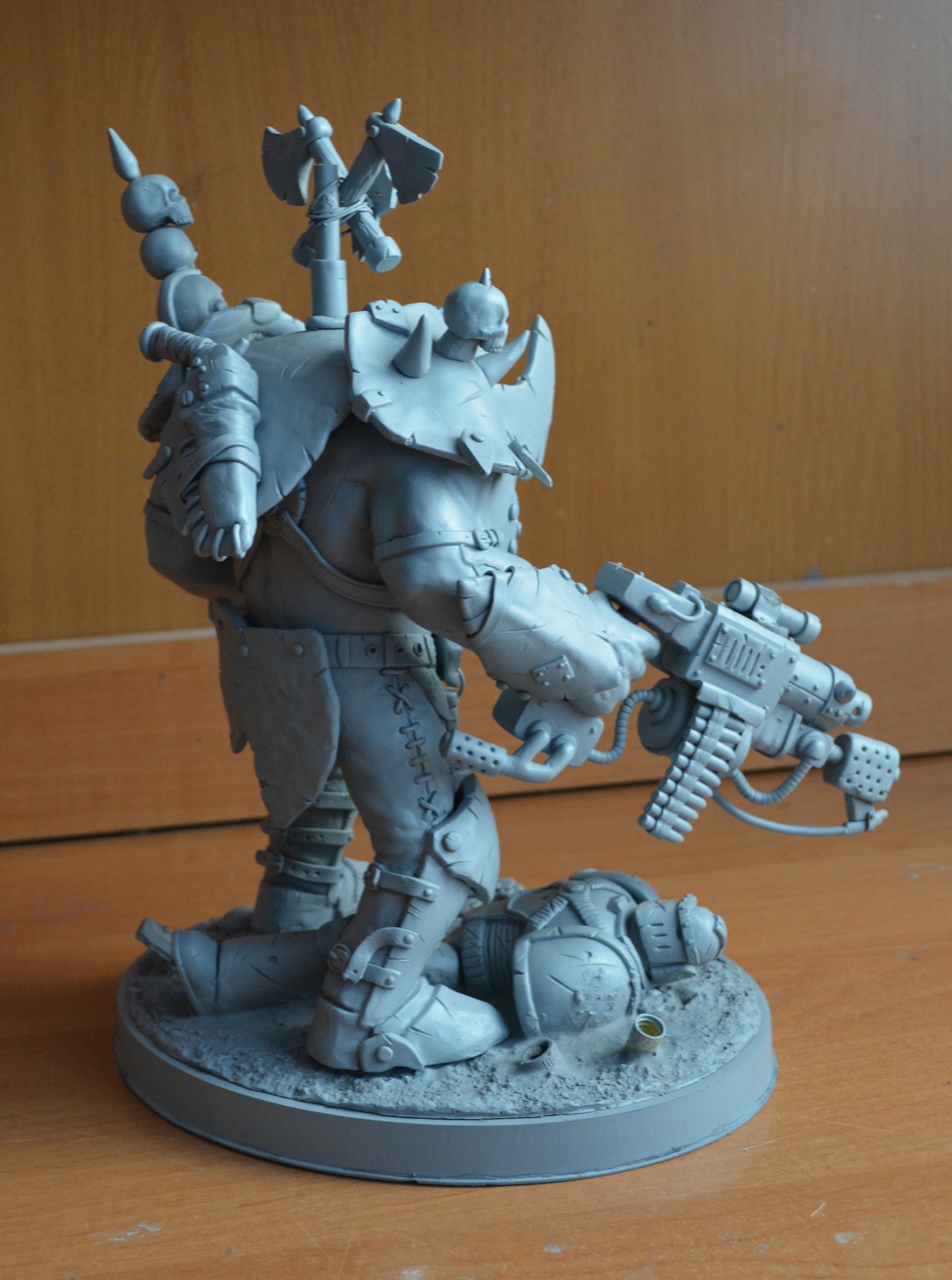 WAAAAGH! Part 1, modeling. - My, Warhammer 40k, Orcs, Лепка, Polymer clay, Figurines, Longpost