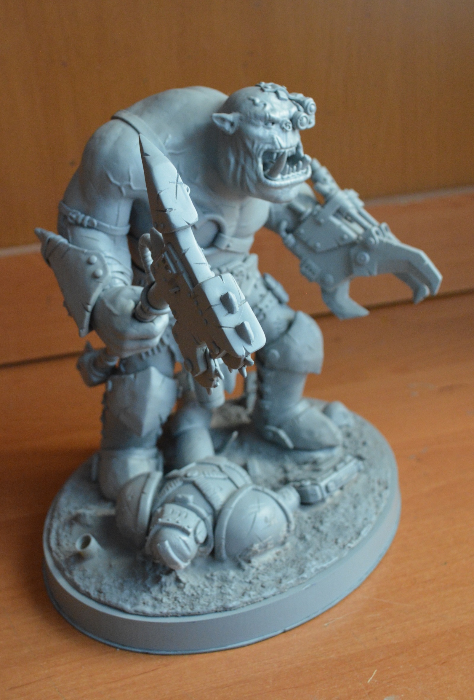 WAAAAGH! Part 1, modeling. - My, Warhammer 40k, Orcs, Лепка, Polymer clay, Figurines, Longpost