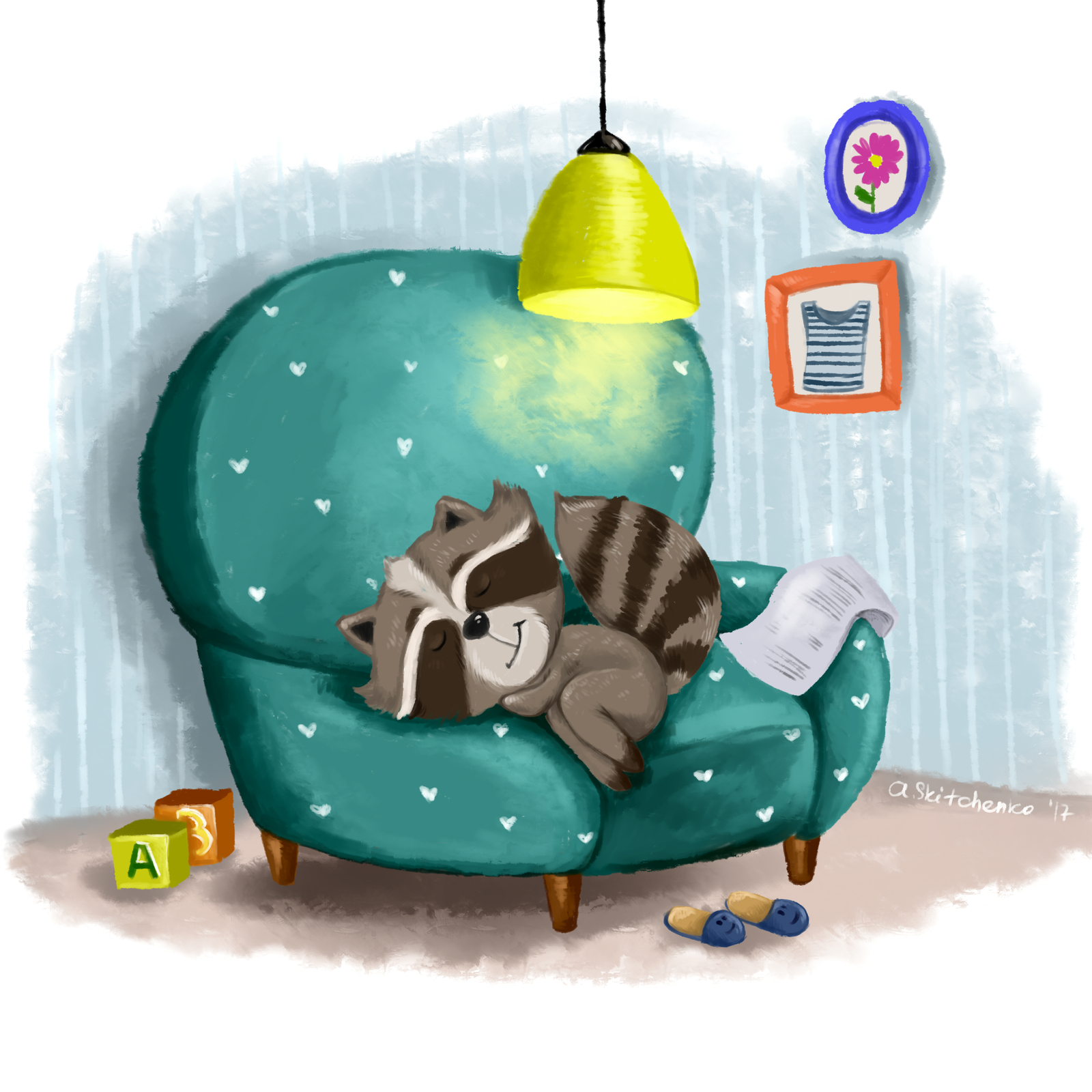 When it's cold outside and you don't have to go to work - My, Raccoon, Dream, Cosiness, House, Heat