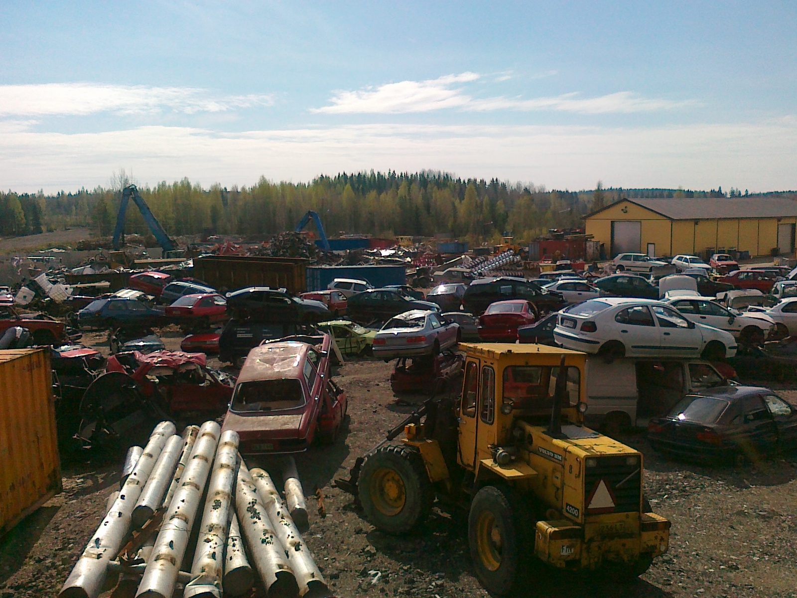 Autodismantling in Finland - My, Longpost, Autoparsing, The photo, My, Finland