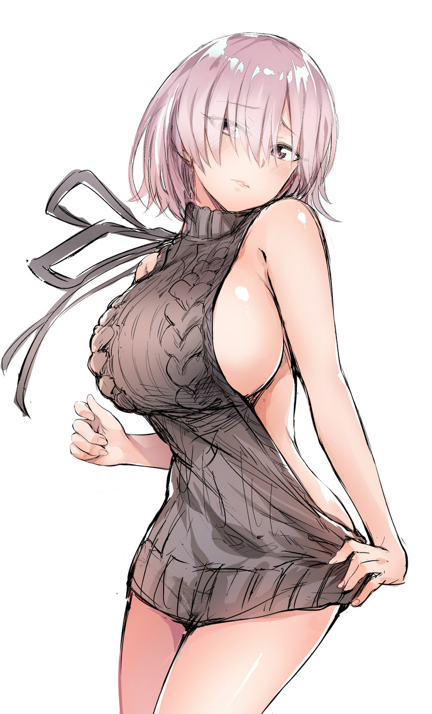 And some more mainstream sweaters - NSFW, Anime, Anime art, Fate, Virgin killer sweater, Longpost