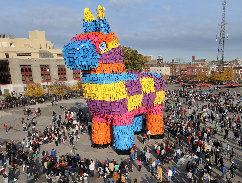 Meanwhile, the Mexicans are already preparing a Trojan penata to get through the US wall. - Penata, Donald Trump, Mexico, Politics