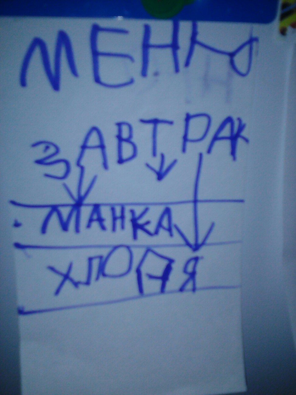 The child told me today that I should cook for him exclusively according to the menu, which he will make every day - Dinner, Dinner, Menu, Children, Longpost