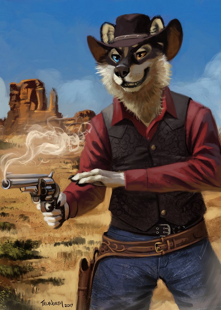 Cowboy - Weapon, Art, Furry, Cowboys, Trunorth, Husky