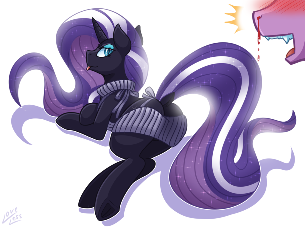 Сколько человек активных в сообществе осталось? Пять? - My Little Pony, Nightmare Rarity, Virgin killer sweater, MLP Edge