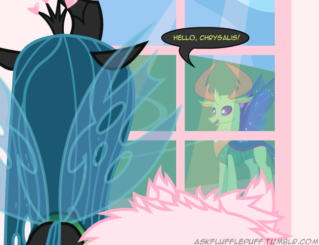 Reformed - My Little Pony, Original Character, Queen Chrysalis, Fluffle Puff, Thorax