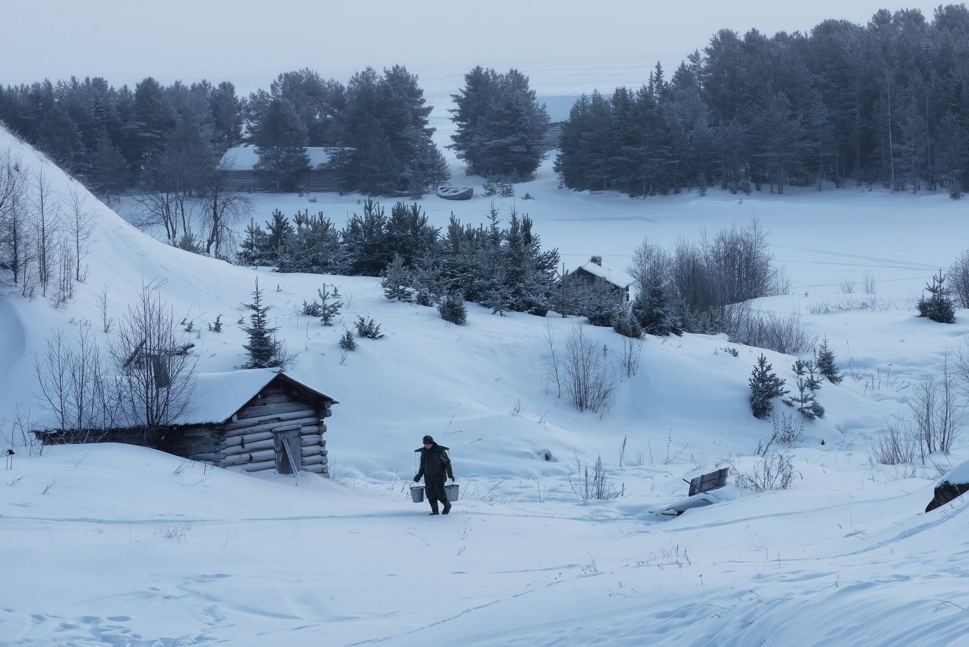 Arhangelsk region - Arkhangelsk region, , Russia, Nature, Occasion, Snow, A boat, Winter, Longpost