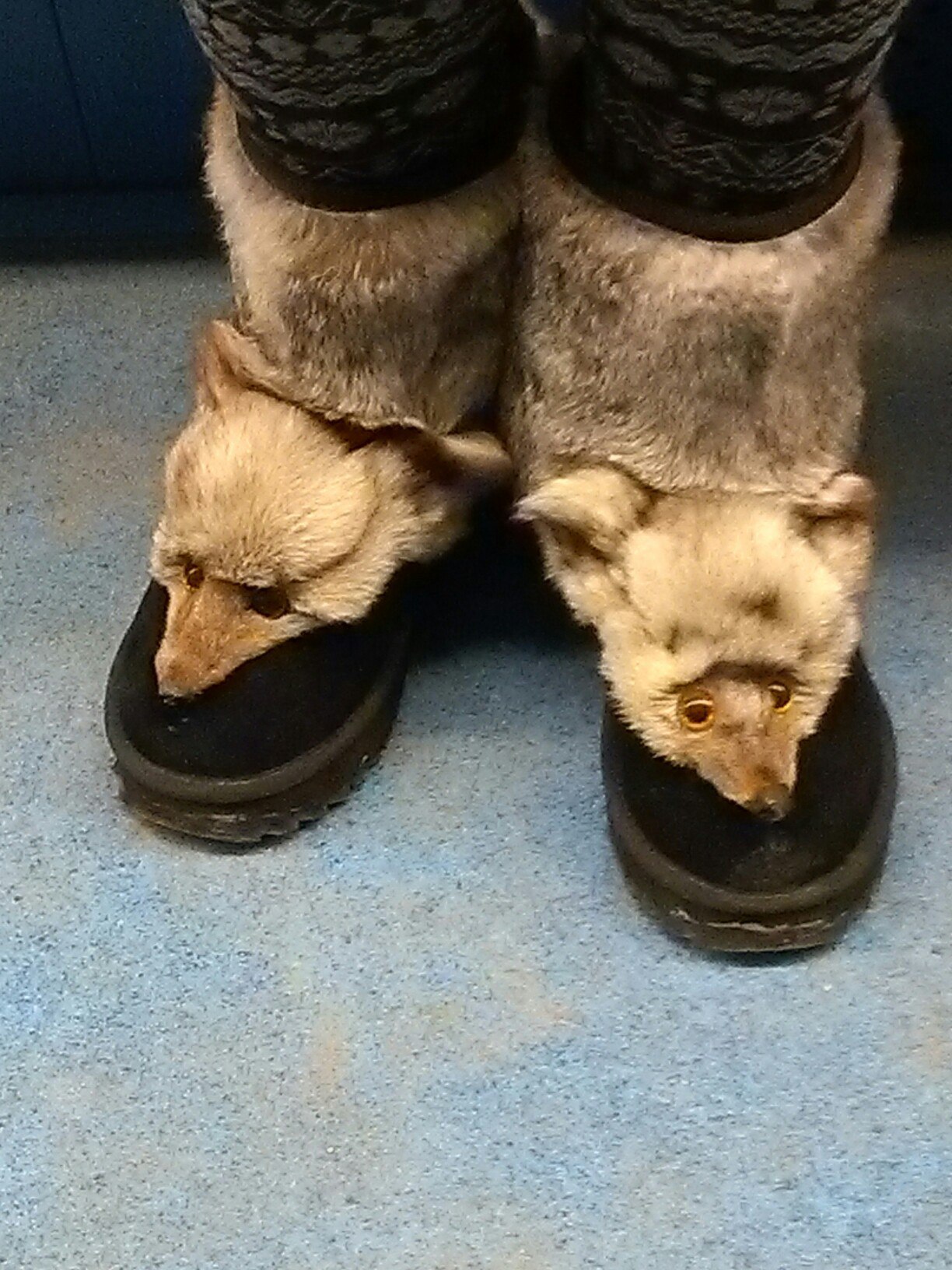 Moscow metro fashion - Fashion, Metro, Boots, Fox, Longpost