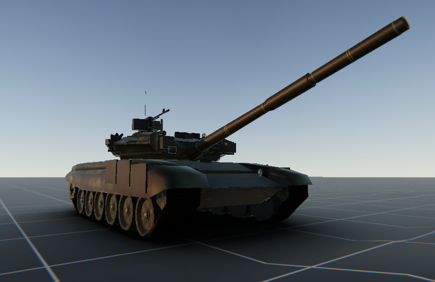 Modeling T-90A for the game. - My, Tanks, Graphics, Blender, Games, 3D graphics, t-90, Longpost