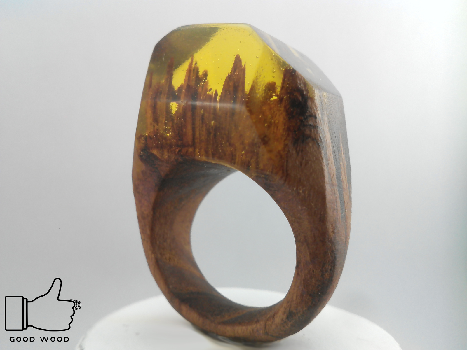 I keep making rings. - My, Ring, Ring made of wood, Epoxy resin, , Longpost