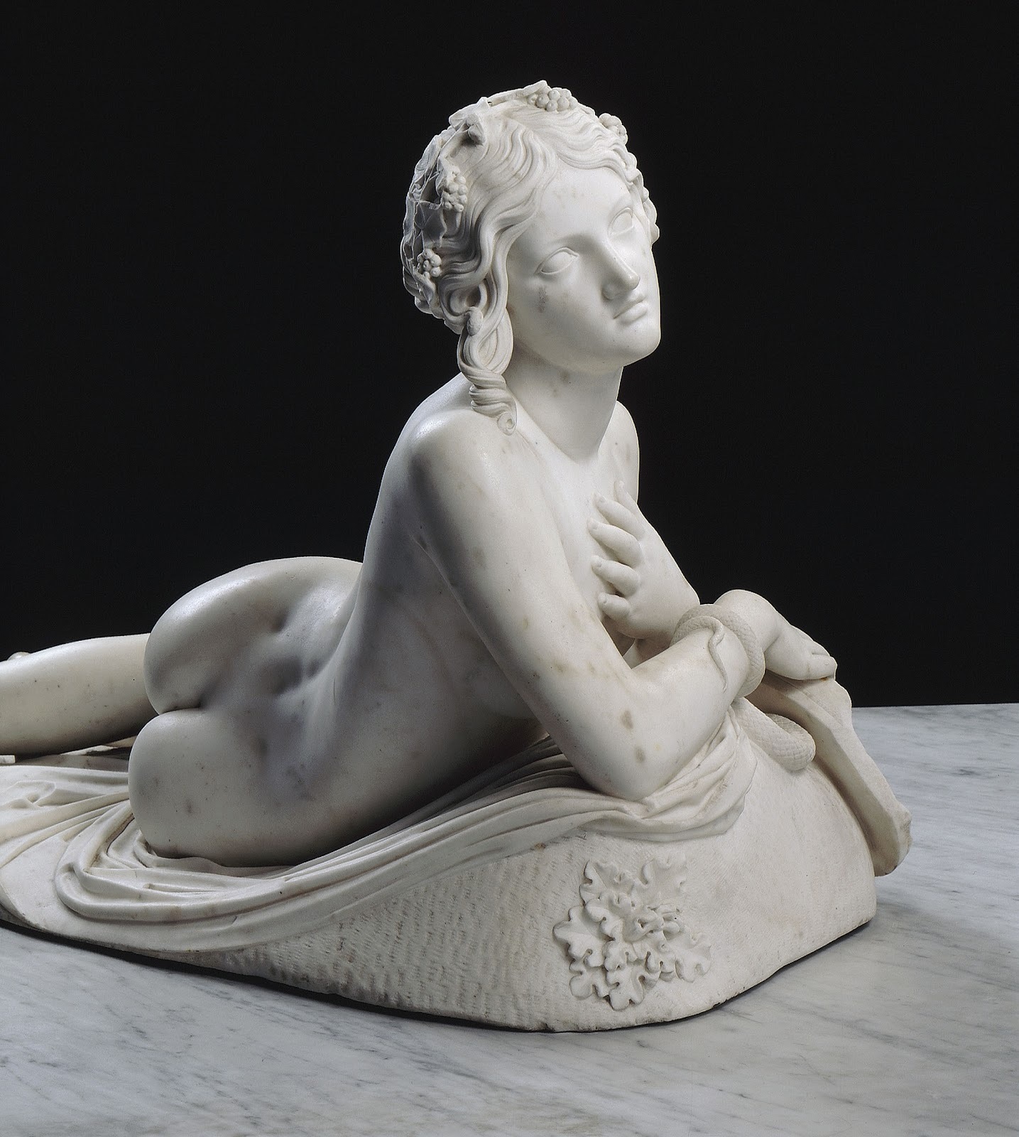 «Dirce», Lorenzo Bartolini, Musee du Louvre, Paris, France, 1834. - Marble, Sculpture, Longpost